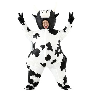 Costume <span class=keywords><strong>gonflable</strong></span> de <span class=keywords><strong>vache</strong></span> pour mascarade, cosplay, performance animale, Halloween, fête amusante, tenue de <span class=keywords><strong>vache</strong></span>, accessoires de déguisement - Product Image 4