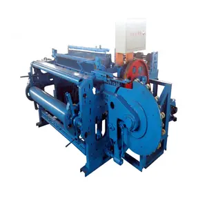 semi automatic hydraulic crimped vibrating screen wire mesh weaving machine price with cutting