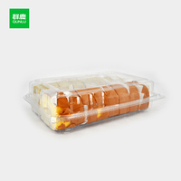 Boîtes à gâteaux jetables personnalisées en plastique PET recyclable transparent pour usage alimentaire Solutions de stockage de pâtisserie personnalisées