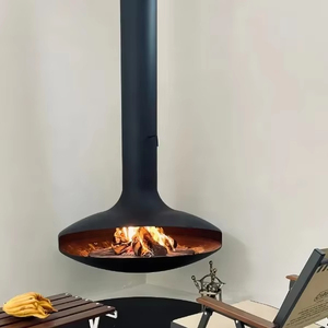 Quemador de leña para calefacción con llama real, decoración del hogar para hotel interior de tamaño personalizado, proveedor de <span class=keywords><strong>chimenea</strong></span> colgante montada en el techo - Product Image 2