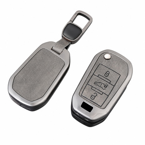 Funda de cuero y aleación de zinc para llave de coche <span class=keywords><strong>Fiat</strong></span> Doblo E-Doblo <span class=keywords><strong>Fiorino</strong></span> Qubo, carcasa de 3 botones para llave remota abatible, venta al por mayor - Product Image 3