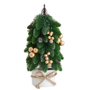 Fabricant transfrontalier <span class=keywords><strong>de</strong></span> décorations <span class=keywords><strong>de</strong></span> Noël : <span class=keywords><strong>Mini</strong></span> arbres <span class=keywords><strong>de</strong></span> Noël en PE fabriqués en Chine, petits arrangements en pot pour bureau - Product Image 5