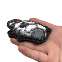 Parches 3D de PVC Warrior Panda Listos para Enviar, de Goma, para Mochilas Tácticas, Chalecos Tácticos y Gorras de Béisbol