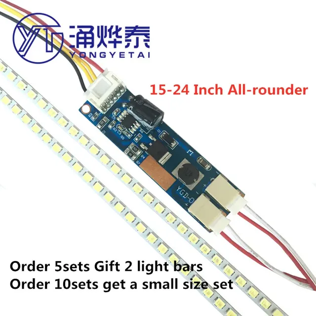 YYT 15 17 19 20 22 24 inch LCD retrofit led kit LCD TV monitor led backlight strip LED Backlight Lamps Update kit Adjustable