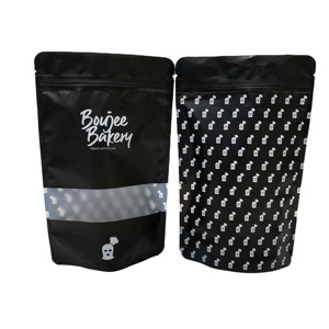 Custom design printed matte ziplock bag stand up packaging smell proof mylar pouch bags