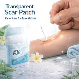 Fogli di Gel cicatriziale in Silicone OEM cerotti trasparenti per il trattamento della cicatrice ammorbidisce e appiattisce le cicatrici in rilievo - Product Image 1