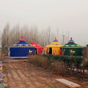 10 متر قماش المنغولية يورت جرس التخييم المنغولية التجارة خيمة للماء - Product Image 6