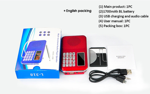 LCJ L-318 modèle réel bonne qualité <span class=keywords><strong>vintage</strong></span> <span class=keywords><strong>radio</strong></span> de <span class=keywords><strong>auto</strong></span> FM avec 1700mAh longue palytime batterie et longue antenne - Product Image 6