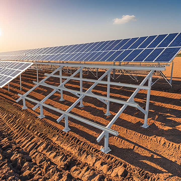 Solar Panel Aluminum Ground Mounting System - Durable & Efficient