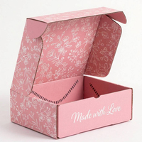 Boîtes d'expédition en carton ondulé carrées pour vêtements, pliables, unies, pour emballage et envoi postal, vente en gros