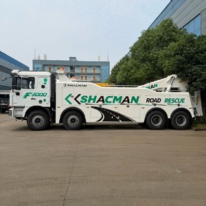 Camión de Rescate y Remolque Pesado Shacman F3000 8x4 Integrado para Accidentes y Vehículos Dañados - Product Image 4