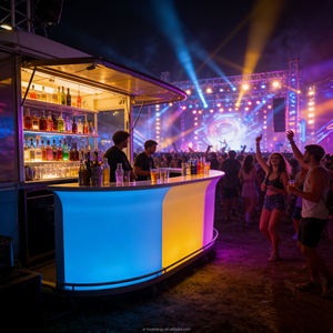 Barra Iluminada LED Portátil con Control Remoto, Cambio de <span class=keywords><strong>Colores</strong></span> RGB, para Eventos al Aire Libre, Fiestas, Clubes, Muebles LED, Barra de Playa - Product Image 3
