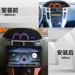 Cho Toyota Yaris XP90 2005 - 2012 Đài Phát Thanh Xe Hơi 2 Din Android Auto Đa Phương Tiện GPS Theo Dõi Carplay 2din DVD