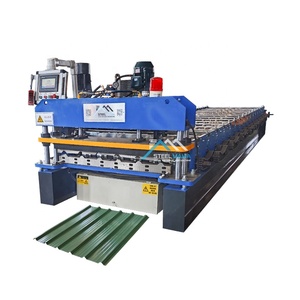 Petit pain trapézoïdal automatique à grande vitesse de feuille de toiture de l'Irak 1000 IBR formant la machine - Product Image 1