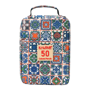 KALOUR 50 Set di matite colorate in cerniera borsa in Nylon con nucleo morbido piombo <span class=keywords><strong>e</strong></span> vibrante Multi <span class=keywords><strong>colore</strong></span> per schizzi di pittura <span class=keywords><strong>e</strong></span> colorazione - Product Image 1