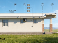 Villa en acier léger écologique, maison préfabriquée, appartement moderne et utilisation hôtelière, conception ignifuge durable, 140m, garantie 5 ans