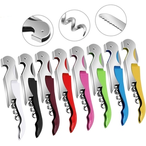 HXYSWBO102 Custom 3 in 1 <strong>Bar</strong> <strong>Tools</strong> One Hinge MultiFunction Stainless Steel Folding CorkScrew for Beer &amp; Wine Opening - Product Image 6