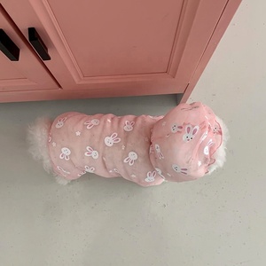 Impermeable para Perros con Estampado de Conejo Rosa, con Capucha, Cuatro Patas, Chaqueta Impermeable para Mascotas, para Perros Pequeños, Cachorros y Gatos, para Paseos al Aire Libre - Product Image 4