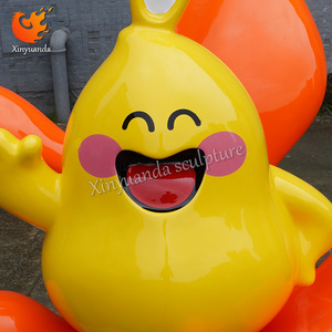 Ba chiều cửa đầu nhà hàng trang trí hình ảnh hoạt hình điêu khắc của sợi thủy tinh bia nhựa thủ công - Product Image 6