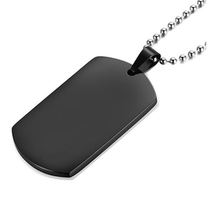 Étiquettes d'identification en métal gravées au laser personnalisées pendentifs en acier inoxydable pour colliers chiens de compagnie personnes - Product Image 2