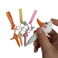 Stylo bille mignon kawaii en forme de mini-animal, peut servir de pendentif décoratif ou de cadeau, vente en gros, design personnalisable