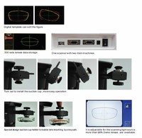 Biseladora de Lentes Automática ALE-1000 sin Patrón, Instrumentos Ópticos, Máquina de Corte de Lentes, Equipo de Optometría