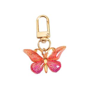 Wholesale Gradient Colorful Butterfly Acrylic Keychain Bag Pendant Decorations for Women Girls Fashion Delicate <b>Key</b> <b>Ring</b> Gifts - Product Image 3