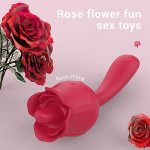 Vibrador de Lengua para Lamer la Vagina, Juguetes Sexuales para Adultos, Vibrador de Clítoris y Pezones con Forma de Rosa, con Alimentación USB para Mujeres - Product Image 4