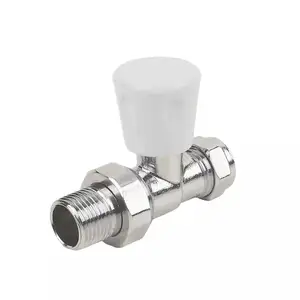 Sensore di liquido raccordi cromati lockshield pack valvole del radiatore bianco dritto termostatico