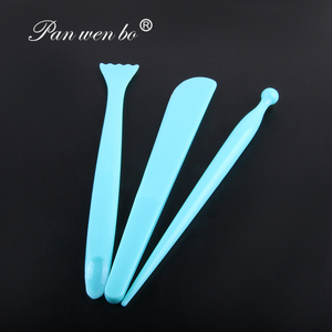 Ensemble d'outils de modelage portables Panwenbo pour artistes, pour enfants et débutants, 3 pièces, couteaux de sculpture en plastique ABS, argile bleue, poterie - Product Image 2