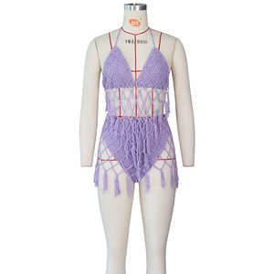 Elegante conjunto de cobertura de playa para mujeres, abraza las tendencias de moda europeas y americanas - Product Image 3