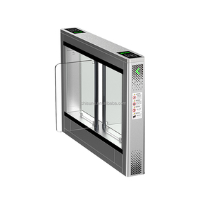 Anti-pizzico cancello oscillante barriera di sicurezza in acciaio inox tornello RFID carta di controllo di accesso indicatore LED per la stazione della metropolitana - Product Image 4