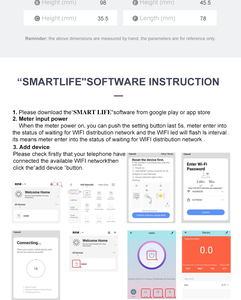 Compteur d'énergie intelligent triphasé DTS238 <span class=keywords><strong>KWH</strong></span> avec connexion Wifi, compteur intelligent multifonction DTS 353 sur rail DIN, compteur d'électricité - Product Image 6