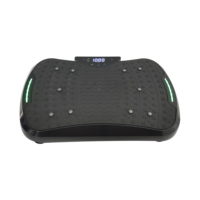 Plateforme vibrante électromagnétique pour exercices, plateforme vibrante verticale pour tout le corps avec haut-parleur, lumière LED, portable, pour usage domestique
