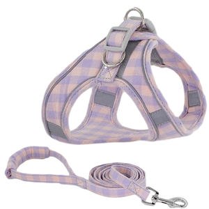 <span class=keywords><strong>Harnais</strong></span> pour <span class=keywords><strong>chien</strong></span> 100% coton, grande capacité de production, design personnalisé à motif quadrillé, XXS, réfléchissant, <span class=keywords><strong>anti</strong></span>-<span class=keywords><strong>traction</strong></span> - Product Image 1
