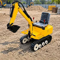 Équipement de parc d'attractions, mini-excavatrice électrique, jouet électrique et excavatrice pour enfants