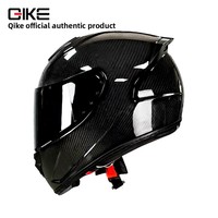 Casco de Motocicleta Profesional de Fibra de Carbono Real, Casco de Carreras Ligero Integral, Homologado por el DOT, Casco de Seguridad de Alto Rendimiento