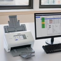 Escáner de Documentos B-rother Ads 4900w con Interfaz USB, Tipo CIS, Velocidad de Escaneo de 60 ppm, Color Blanco, Garantía de 1 Año, Stock A4, 1200 dpi