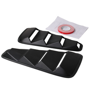 Panneau de ventilation latéral pour fenêtre Ford, noir ABS, prise d'air 470 mm, style Mustang - Product Image 4