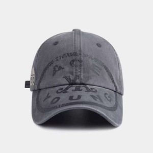 Fashion Vintage Sporty Letter <strong>Scissors</strong> Print Soft Top Wide Brim Adjustable Baseball Cap Unisex Trendy Duck Tongue for Daily Wear - Product Image 3