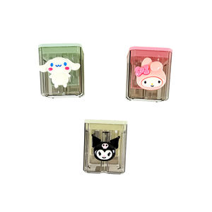 Piccolo cartone animato manuale di funzionamento del fumetto temperamatite in plastica regalo per bambini per gli studenti temperamatite <span class=keywords><strong>automatico</strong></span> - Product Image 3