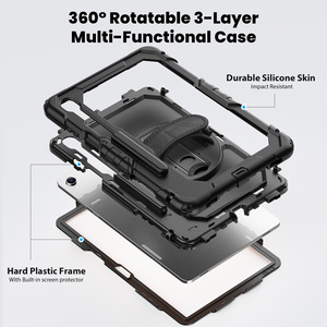 Funda protectora para tableta para Samsung TAB S8 S9 S10 S11 Ultra 14,6 X920 X910 X916 <span class=keywords><strong>X900</strong></span> X936, correa de mano de silicona para hombro, funda de película suave - Product Image 4