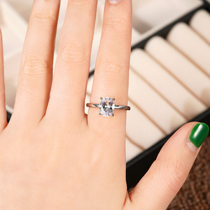 Oval Shape Design <b>Ring</b> Elegant Style Finger <b>Ring</b> for Women - Product Image 2