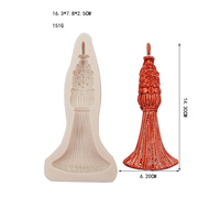 Moule en silicone pour gâteau en pâte à gomme Motif décoratif pour gâteau en fondant/Outils pour gâteau