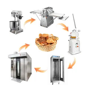 Máquina de panadería de cocina profesional Juego completo de equipos de panadería para pasteles de pan