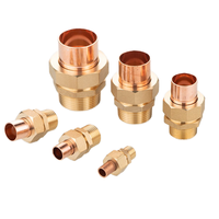 8 mm-67 mm kuningan pria fitting ungu kuningan pipa tembaga lasan AC dan pendingin pipa fitting koneksi