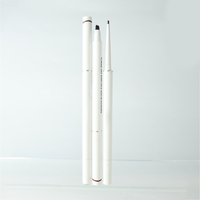 Crayon Eyeliner Gel Double Pointe Imperméable OEM avec Pinceau Estompeur, Crème, Longue Tenue, Teintes Noir et Marron, Maquillage des Yeux