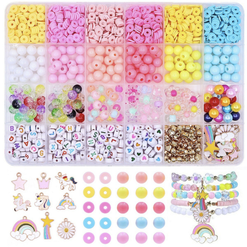 Conjunto de unicornio rosa de 24 ranuras.