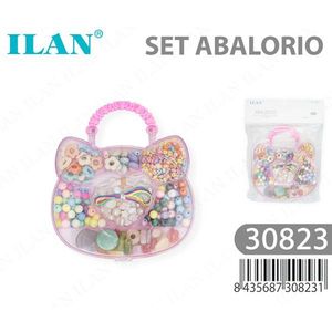 Set di perline ILAN in scatola a forma di gatto con perline colorate per artigianato e creazione di gioielli - Product Image 3