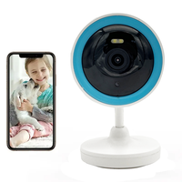 Caméra de sécurité intérieure intelligente Tuya Surveillance WiFi sans fil Vision nocturne Audio bidirectionnel Ajout rapide Mini caméra Wifi